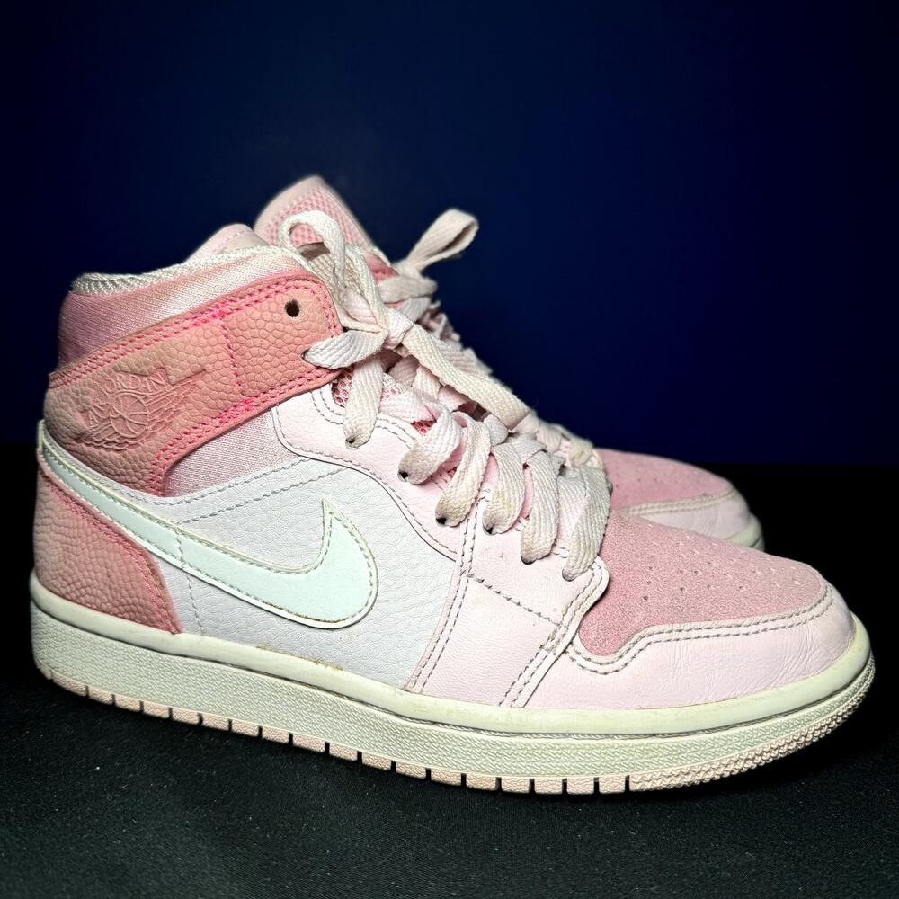 Size 6 - Wmns Nike Air Jordan 1 Mid Digital Pink Women's Shoes